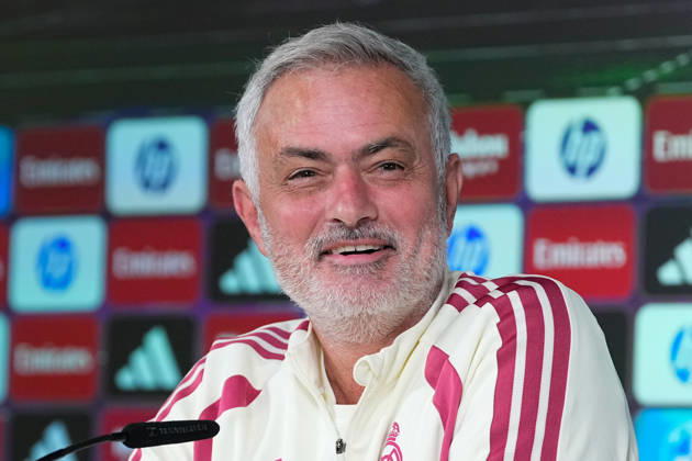 October 17, 2026, Valdebebas, Madrid, Spain: Jose Mourinho, head coach of Real Madrid, attends his press conference, PK, Pressekonferenz during the training day of Real Madrid ahead the Spanish League, LaLiga EA Sports, football match against Sevilla FC at Ciudad Deportiva Real Madrid on October 17, 2026, in Valdebebas, Madrid, Spain. Real Madrid Training And Press Conference - Laliga Ea Sports - ZUMAa181 20261017_zaa_a181_023 Copyright: xDennisxAgyemanx