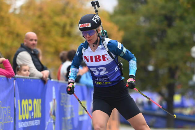 Julia SIMON FRA, Performance, Loop One Biathlon Opening Festival at the Olympic Park in Munich on October 17, 2026