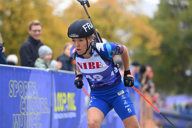 Oceane MICHELON (FRA), Performance, Loop One Biathlon Opening Festival at the Olympic Park in Munich on October 17, 2026