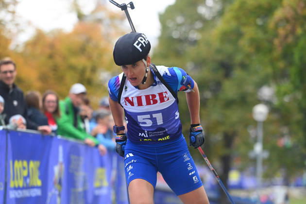 Julia SIMON FRA, Performance, Loop One Biathlon Opening Festival at the Olympic Park in Munich on October 17, 2026