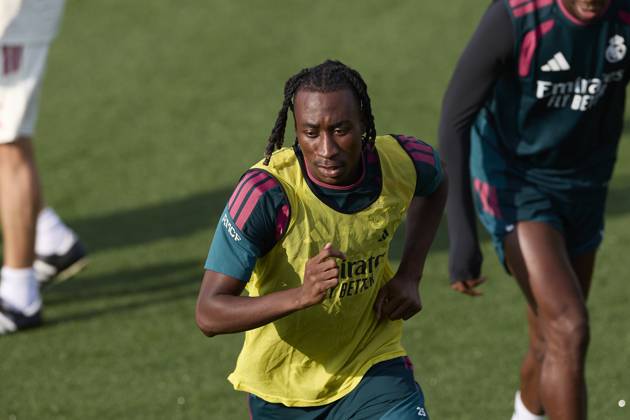 October 17, 2026, Madrid, Spain: Yan Diomande (Real Madrid CF) is seen in action during a training session on the eve of the LaLiga EA SPORTS 2026 2027 match between Real Madrid CF and Sevilla FC..Real Madrid CF is holding its final training session and press conference, PK, Pressekonferenz ahead of its ninth LaLiga game. LaLiga EA SPORTS 2026 2027 - Real Madrid CF Press Conference And Training Session In Madrid, Spain - 17 Oct 2026  - ZUMAs197 20261017_aaa_s197_042 Copyright: xFedericoxTitonex