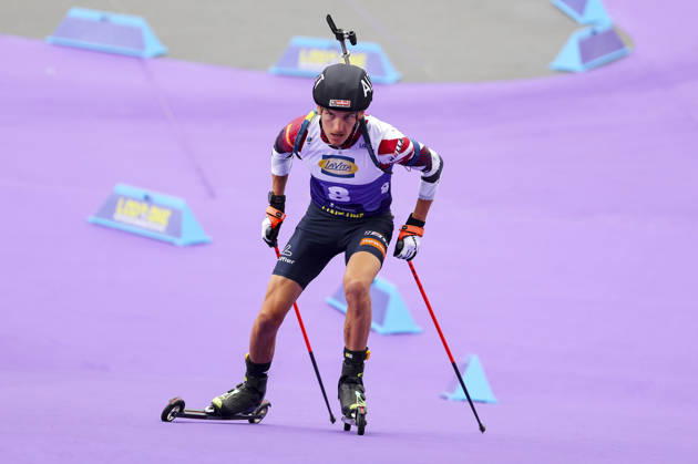 BIATHLON - Loop One Opening Festival MUNICH,GERMANY,17.OCT.26 - BIATHLON - Loop One Opening Festival. Image shows Fredrik Muehlbacher (AUT).  GEPAxpictures xThomasxBachun