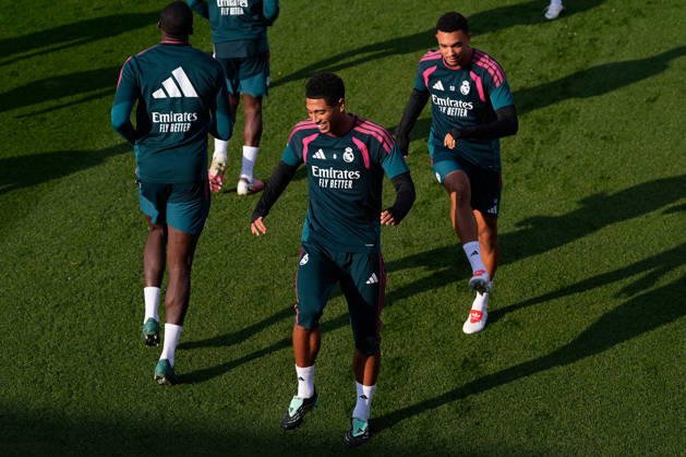 October 17, 2026, Valdebebas, Madrid, Spain: Jude Bellingham during the training day of Real Madrid ahead the Spanish League, LaLiga EA Sports, football match against Sevilla FC at Ciudad Deportiva Real Madrid on October 17, 2026, in Valdebebas, Madrid, Spain. Real Madrid Training And press conference, PK, Pressekonferenz - LaLiga Ea Sports - ZUMAa181 20261017_zaa_a181_068 Copyright: xDennisxAgyemanx