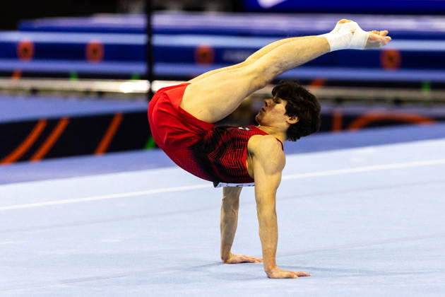 2026-10-17 Savelii Sieedin of Russia at Artistic Gymnastics World Championships 2026 - Day 1 ROTTERDAM, NETHERLANDS - OCTOBER 17: Savelii Sieedin of Russia competes during Day 1 of the Artistic Gymnastics World Championships 2026 at Rotterdam Ahoy on October 17, 2026 in Rotterdam, Netherlands. Rotterdam Rotterdam Ahoy Netherlands Content not available for redistribution in The Netherlands directly or indirectly through any third parties. Copyright: xMarcelxvanxPlateringenx
