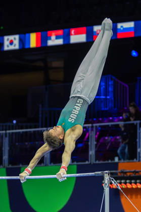 2026-10-17 Ilias Georgiou of Cyprus at Artistic Gymnastics World Championships 2026 - Day 1 ROTTERDAM, NETHERLANDS - OCTOBER 17: Ilias Georgiou of Cyprus competes during Day 1 of the Artistic Gymnastics World Championships 2026 at Rotterdam Ahoy on October 17, 2026 in Rotterdam, Netherlands. Rotterdam Rotterdam Ahoy Netherlands Content not available for redistribution in The Netherlands directly or indirectly through any third parties. Copyright: xMarcelxvanxPlateringenx