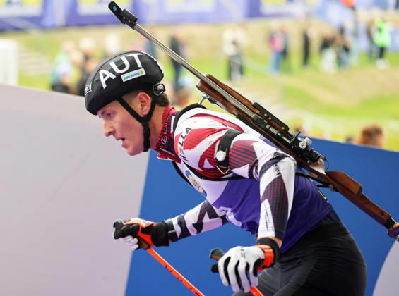 BIATHLON - Loop One Opening Festival MUNICH,GERMANY,17.OCT.26 - BIATHLON - Loop One Opening Festival. Image shows Dominic Unterweger (AUT).  GEPAxpictures xThomasxBachun