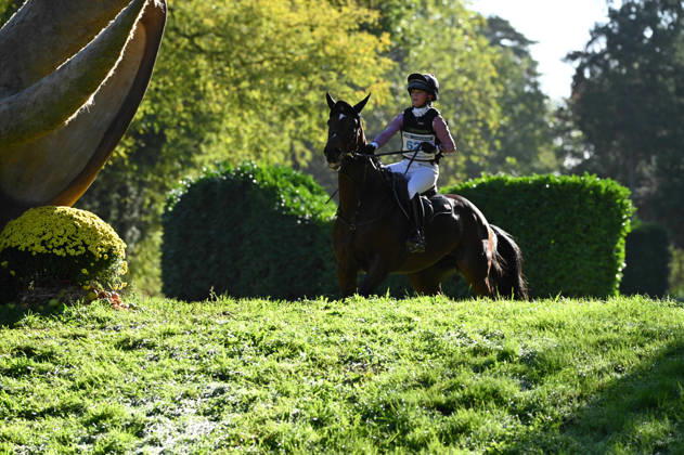 MONDIAL DU LION 2026 - CROSS COUNTRY LE LION-D ANGERS, FRANCE - OCTOBER 17, 2026 : Melissa Joannides riding Escape Artiste during the cross-country competition at the Mondial du Lion 2026, FEI WBFSH Eventing World Breeding Championship for Young Horses. Le Lion-d AngersFrance  Copyright: xEmilienxJousselinx