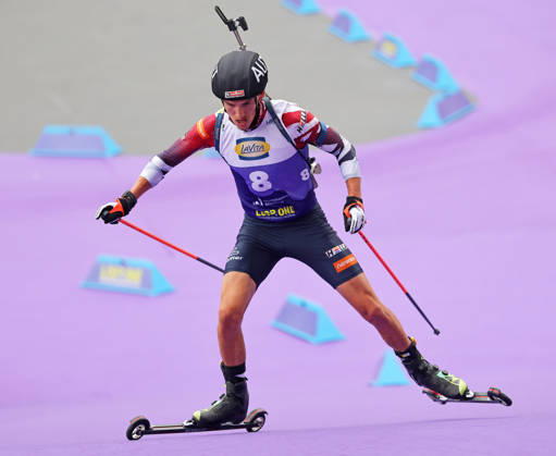 BIATHLON - Loop One Opening Festival MUNICH,GERMANY,17.OCT.26 - BIATHLON - Loop One Opening Festival. Image shows Fredrik Muehlbacher (AUT).  GEPAxpictures xThomasxBachun