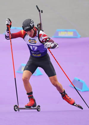 BIATHLON - Loop One Opening Festival MUNICH,GERMANY,17.OCT.26 - BIATHLON - Loop One Opening Festival. Image shows Dominic Unterweger (AUT).  GEPAxpictures xThomasxBachun