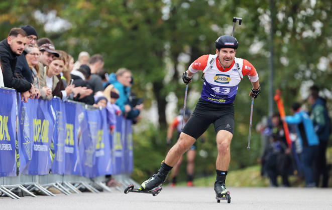 BIATHLON - Loop One Opening Festival MUNICH,GERMANY,17.OCT.26 - BIATHLON - Loop One Opening Festival. Image shows Joscha Burkhalter (SUI).  GEPAxpictures xThomasxBachun