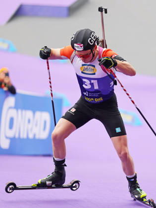 BIATHLON - Loop One Opening Festival MUNICH,GERMANY,17.OCT.26 - BIATHLON - Loop One Opening Festival. Image shows Lucas Fratzscher (GER).  GEPAxpictures xThomasxBachun