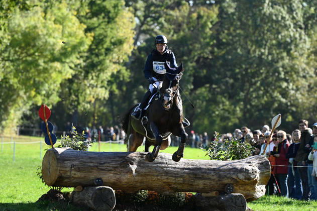 MONDIAL DU LION 2026 - CROSS COUNTRY LE LION-D ANGERS, FRANCE - OCTOBER 17, 2026 : Lara de Liedekerke-Meier riding Herakles during the cross-country competition at the Mondial du Lion 2026, FEI WBFSH Eventing World Breeding Championship for Young Horses. Le Lion-d AngersFrance  Copyright: xEmilienxJousselinx