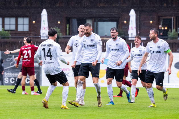 3rd Division: SG Sonnenhof Großaspach vs. SC Preußen Münster, October 17, 2026, Aspach, GERMANY October 17, 2026 Felix Higl of SC Preußen Münster, 33, celebrates his 2-0 goal during the match between SG Sonnenhof Großaspach and SC Preußen Münster on Matchday 10 of the 3. Liga at the WIRmachenDRUCK Arena Copyright: xBEAUTIFULxSPORTS Steinx