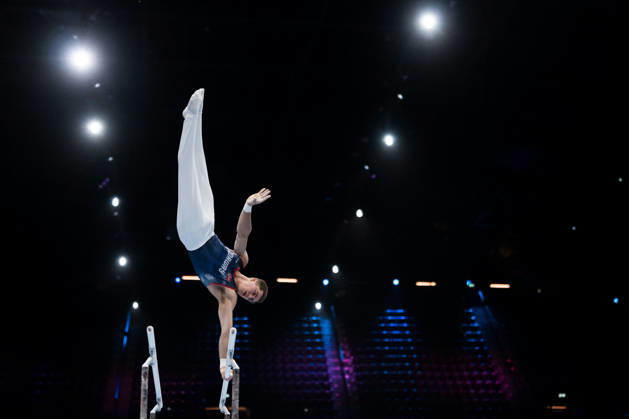 October 17, 2026: Harald Grimsrud Wibye of Norway competes in the men’s qualifying round on the first day of the 2026 Artistic Gymnastics World Championships on October 17, 2026 in Rotterdam. Photo by Joel Marklund, BILDBYRÅN, code JM JM0859 bbeng artistic gymnastics gymnastics world championships bbeng artistic gymnastics gymnastics world championships Norway  Copyright: JOELxMARKLUND BB261017JM036