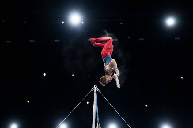 October 17, 2026: Sebastian Sponevik of Norway competes in the men’s qualifying round on the first day of the 2026 Artistic Gymnastics World Championships on October 17, 2026 in Rotterdam. Photo by Joel Marklund, BILDBYRÅN. Code: JM JM0859 bbeng artistic gymnastics gymnastics world championships bbeng artistic gymnastics gymnastics world championships Norway  Copyright: JOELxMARKLUND BB261017JM048