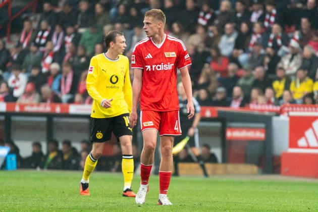 Germany 1 Bundesliga 2026–2027: Union Berlin vs. Borussia Dortmund, Matchday 6, October 17, 2026, Stadion an der Alten Försterei, Berlin; Zeno Van Den Bosch (Union Berlin), 4 Copyright: xCelinaxLeiersx