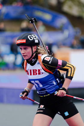 October 17, 2026, GER, Biathlon, Women, IBU Biathlon Loop One Festival 2026, 2026–2027 Season, Women’s Super Sprint Final: Julia Tannheimer (DEU), 11th in the penalty loop, Munich Olympic Park, Bavaria, Germany Copyright: xNordphoto Vux