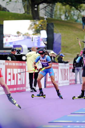 October 17, 2026, GER, Biathlon, Women, IBU Biathlon Loop One Festival 2026, 2026–2027 Season, Women’s Super Sprint Final: Lisa Vittozzi (ITA), 10th on the course at Munich Olympic Park, Bavaria, Germany Copyright: xNordphoto Vux