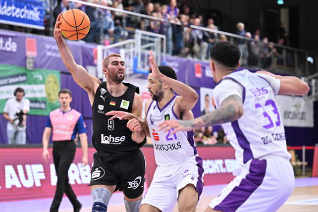 BG Göttingen vs. Nürnberg Falcons, 17-10-2026, Göttingen Basketball, 2nd Bundesliga, ProA, BG Göttingen vs. Nürnberg Falcons, Matchday 5, Sparkassen Arena, Dominick von Waaden, Nürnberg Falcons defeat Göttingen, Lower Saxony, Germany