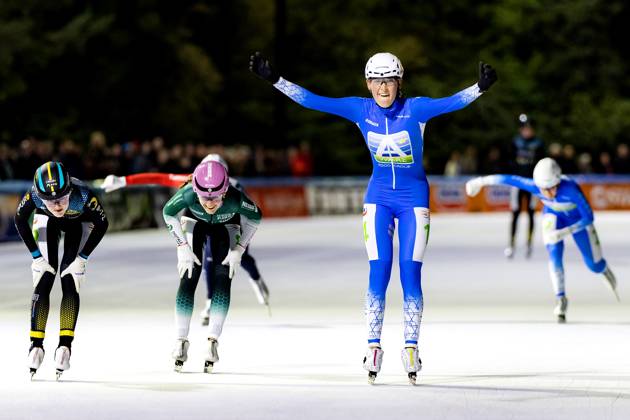 AMSTERDAM - Sofia Schilder wins the first women s Marathon Cup race at the Jaap Eden Track. RAMON VAN FLYMEN ANP xVIxANPxSportx xxANPxIVx 572735519 originalFilename: 572735519.jpg