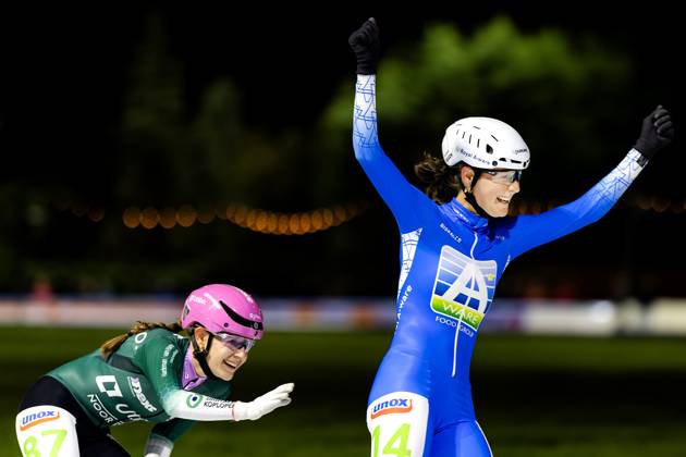 AMSTERDAM - Sofia Schilder wins the first women s Marathon Cup race at the Jaap Eden Track. RAMON VAN FLYMEN ANP xVIxANPxSportx xxANPxIVx 572736206 originalFilename: 572736206.jpg