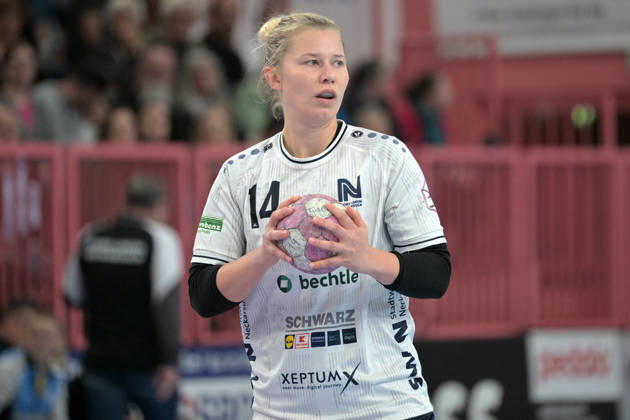Kamila Brezinova Union Neckarsulm, 14) am Ball TusSies Metzingen vs. Sport-Union Neckarsulm , Handball, Alsco HBF, 06.Ligaspieltag, Saison 2026 2027, 17.10.2026 TusSies Metzingen vs. Sport-Union Neckarsulm , Handball, Alsco HBF, 06.Ligaspieltag, Saison 2026 2027, 17.10.2026 Tuebingen Copyright: xEibner-Pressefotox EP_TBR