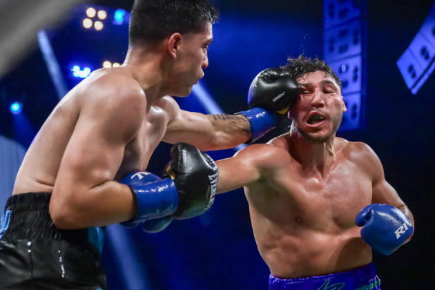 October 17, 2026, Las Vegas, Nevada, USA: JAMIE OSUNA defeats CRISTIAN CANGELOSI via majority Decision at the Chelsea of The Cosmopolitan in Las Vegas. PBC Boxing: Jamie Osuna Defeats Cristian Cangelosi Via Majority Decision.  - ZUMAo117 20261017_zsp_o117_001 Copyright: xMikaelxOnax