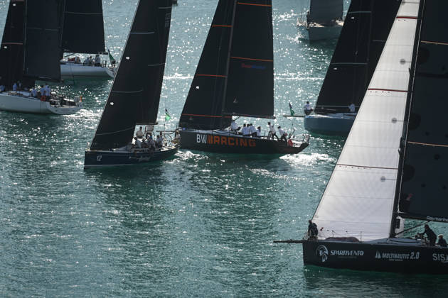 (261018) -- VALLETTA, Oct. 18, 2026 -- Yachts are seen sailing from the Grand Harbour of Malta, port of Valletta, during the 47th Rolex Middle Sea Race in Valletta, Malta, on Oct. 17, 2026. (Photo by Xinhua) (SP)MALTA-VALLETTA-SAILING-ROLEX MIDDLE SEA RACE JonathanxBorg 