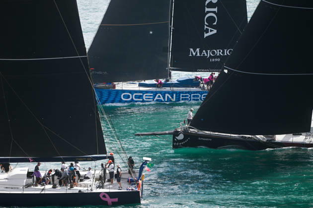 (261018) -- VALLETTA, Oct. 18, 2026 -- Yachts are seen sailing from the Grand Harbour of Malta, port of Valletta, during the 47th Rolex Middle Sea Race in Valletta, Malta, on Oct. 17, 2026. (Photo by Xinhua) (SP)MALTA-VALLETTA-SAILING-ROLEX MIDDLE SEA RACE JonathanxBorg 