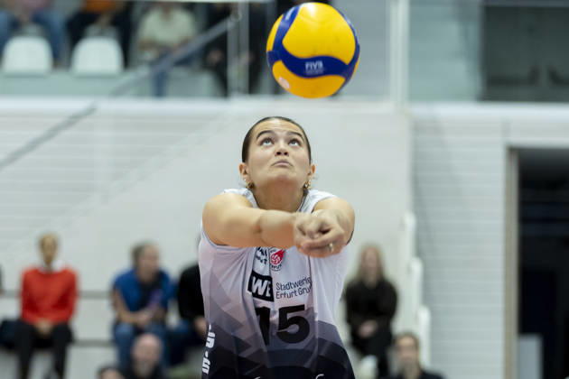 Volleyball, Women, VBL, Schwarz-Weiss Erfurt v Allianz MTV Stuttgart