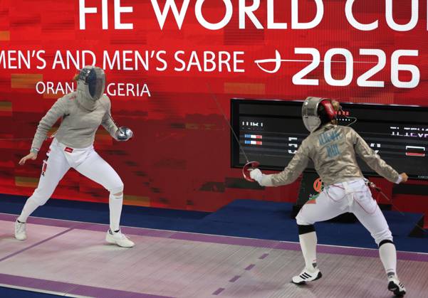 FIE Fencing World Cup in Algeria ORAN, ALGERIA - OCTOBER 18: French fencer Toscane Tori (R) defeats Bulgaria s Yoana Ilieva (L) 15-12 in the women s individual sabre final at the Fencing World Cup held at the Miloud Hadefi Olympic Complex in Oran, Algeria, on October 18, 2026. Tori secures her first career World Cup title. Farouk Batiche Anadolu Oran Algeria. Editorial use only. Please get in touch for any other usage.  Copyright: x2026xAnadoluxFaroukxBatichex