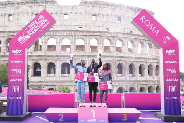 Ndungu Regina Wambui Desta Netsanet Yaregal Yalemget during the 3th edition of the Wizz Air Rome Half Marathon by Brooks 2026 Rome s, Italy - Sunday, October 18, 2026. ( Photo by Alfredo Falcone LaPresse )  Copyright: xAlfredoxFalcone LaPressex