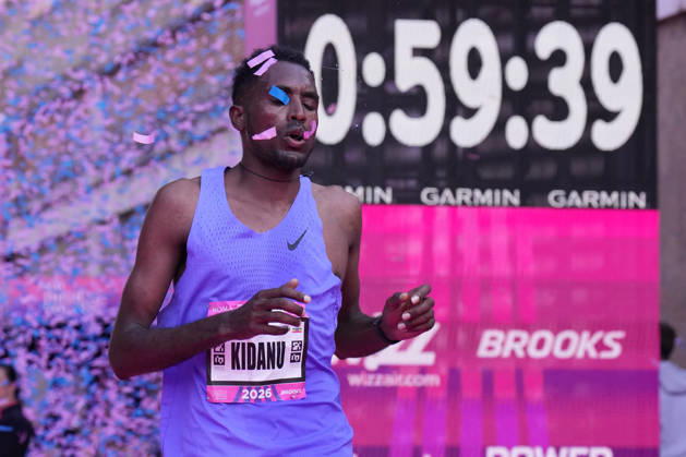 Selemon Ataklti Kidanu during the 3th edition of the Wizz Air Rome Half Marathon by Brooks 2026 Rome s, Italy - Sunday, October 18, 2026. ( Photo by Alfredo Falcone LaPresse )  Copyright: xAlfredoxFalcone LaPressex