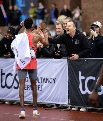 AMSTERDAM - Lemi Berhanu wins the Amsterdam Marathon. ANP RAMON VAN FLYMEN xVIxANPxSportx xxANPxIVx 572821804 originalFilename: 572821804