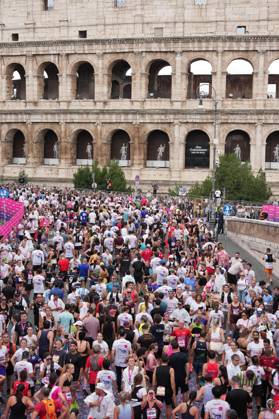 A moment of during the 3th edition of the Wizz Air Rome Half Marathon by Brooks 2026 Rome s, Italy - Sunday, October 18, 2026. ( Photo by Alfredo Falcone LaPresse ) Copyright: xAlfredoxFalcone LaPressex