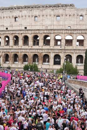 A moment of during the 3th edition of the Wizz Air Rome Half Marathon by Brooks 2026 Rome s, Italy - Sunday, October 18, 2026. ( Photo by Alfredo Falcone LaPresse ) Copyright: xAlfredoxFalcone LaPressex