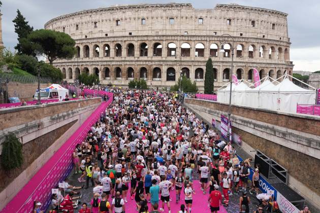 A moment of during the 3th edition of the Wizz Air Rome Half Marathon by Brooks 2026 Rome s, Italy - Sunday, October 18, 2026. ( Photo by Alfredo Falcone LaPresse ) Copyright: xAlfredoxFalcone LaPressex
