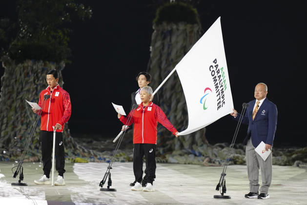 (261018) -- NAGOYA, Oct. 18, 2026 -- Athletes take the oath during the opening ceremony of the Aichi-Nagoya Asian Para Games in Nagoya, Japan, Oct. 18, 2026. ) (SP)JAPAN-NAGOYA-ASIAN PARA GAMES-OPENING CEREMONY JiaxHaocheng 
