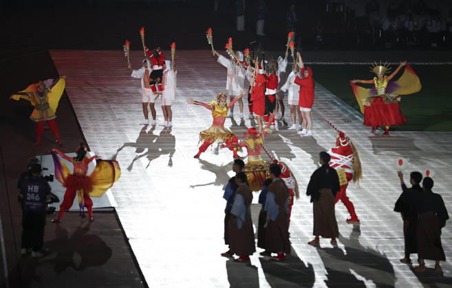 (261018) -- NAGOYA, Oct. 18, 2026 -- Artists perform during the opening ceremony of the Aichi-Nagoya Asian Para Games in Nagoya, Japan, Oct. 18, 2026. ) (SP)JAPAN-NAGOYA-ASIAN PARA GAMES-OPENING CEREMONY YaoxQilin 