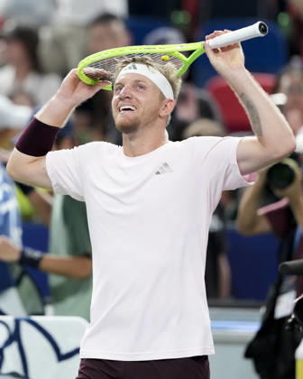 (261018) -- SHANGHAI, Oct. 18, 2026 -- Alejandro Davidovich Fokina of Spain reacts after the men s singles final match against Rafael Jodar of Spain at the 2026 ATP, Tennis Herren tour Shanghai Masters tennis tournament in Shanghai, China, Oct. 18, 2026. ) (SP)CHINA-SHANGHAI-TENNIS-SHANGHAI MASTERS-MEN S SINGLES (CN) WangxXiang 