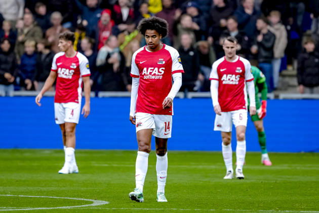LEEUWARDEN AZ Alkmaar forward Calvin Stengs during the Vriendenloterij Eredivisie match between SC Cambuur and AZ at Kooi Stadion on October 18, 2026, in Leeuwarden, the Netherlands ED VAN DE POL EYE4IMAGES DeFodi Images
