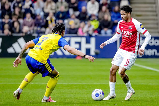 AZ Alkmaar forward Ro Zangelo Daal of Leeuwarden during the Vriendenloterij Eredivisie match between SC Cambuur and AZ at Kooi Stadion on October 18, 2026, in Leeuwarden, the Netherlands. ED VAN DE POL EYE4IMAGES DeFodi Images