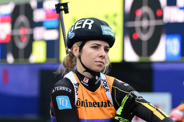 BIATHLON PUFF Johanna GER at the Women s and Men s Super Sprint Qualifier during the Loop One Biathlon Opening Festival at the Olympic Park in Munich on October 18, 2026, Germany, Bavaria, Munich, Hans-Jochen-Vogel-Platz, Olympic Park, Bavaria, Germany