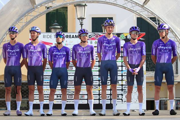 Veneto Classic - UCI Cycling race Pierre Teyssot MAXPPP ; Veneto Classic - UCI Cycling race . Cittadella, Italy on October 18, 2026. Team jayco Alulal with COVI, Alessandro, IT, HELLEMOSE, Asbjørn, DK, JUUL-JENSEN, Christopher, DK, PICKERING, Finlay, GB, COLOMBO, Riccardo, IT, VENDRAME, Andrea, IT, SAMBINELLO, Mattia, IT Pierre Teyssot Maxppp Cittadella Veneto Italy  Copyright: xMAXPPPxPierrexTeyssotx TEY28618 TEY28618