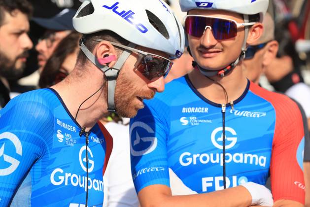 Veneto Classic - UCI Cycling race Pierre Teyssot MAXPPP ; Veneto Classic - UCI Cycling race . Cittadella, Italy on October 18, 2026. Quentin PACHER and GREGOIRE, Baptiste, FR, Groupama-FDJ United Pierre Teyssot Maxppp Cittadella Veneto Italy  Copyright: xMAXPPPxPierrexTeyssotx TEY28655 TEY28655