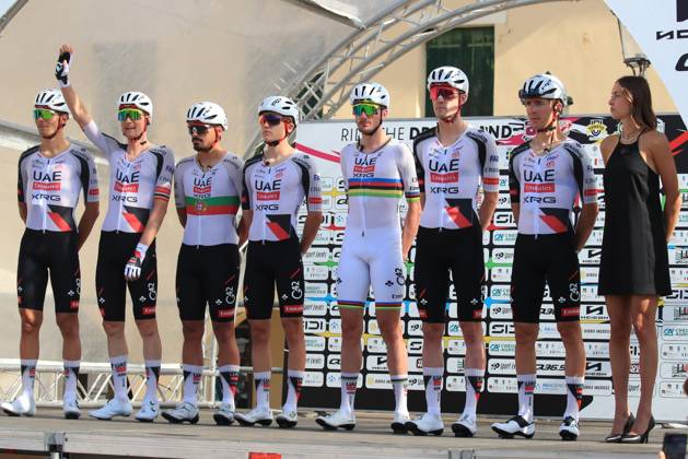 Veneto Classic - UCI Cycling race Pierre Teyssot MAXPPP ; Veneto Classic - UCI Cycling race . Cittadella, Italy on October 18, 2026. MCNULTY, Brandon, US, UAE Team Emirates-XRG, BARONCINI, Filippo, IT, COSNEFROY, Benoît, FR, MORGADO, António, PT, SIVAKOV, Pavel, WELLENS, Tim, BE, MAUSS, Moritz, DE Pierre Teyssot Maxppp Cittadella Veneto Italy Copyright: xMAXPPPxPierrexTeyssotx TEY28770 TEY28770