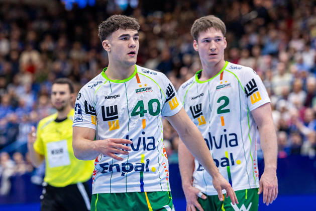 Elias Newel, Frisch Auf Göppingen, 40, reacts; GER, TBV Lemgo Lippe vs. Frisch Auf Göppingen, Handball, 1st Bundesliga, Matchday 9, 2026–2027 season, October 18, 2026 GER, TBV Lemgo Lippe vs. Frisch Auf Goeppingen, Handball, 1st Bundesliga, Matchday 9, 2026–2027 season, October 18, 2026 Lemgo Copyright: xEibner-Pressefoto JanxRollingerx EP_JSK