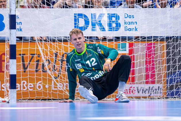Kristian Saeveras, Frisch Auf Göppingen, 12, reacts angrily GER, TBV Lemgo Lippe vs. Frisch Auf Göppingen, Handball, 1st Bundesliga, Matchday 9, 2026–2027 season, October 18, 2026 GER, TBV Lemgo Lippe vs. Frisch Auf Goeppingen, Handball, 1st Bundesliga, Matchday 9, 2026–2027 season, October 18, 2026 Lemgo Copyright: xEibner-Pressefoto JanxRollingerx EP_JSK
