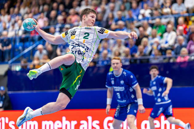 Oskar Neudeck, Frisch Auf Göppingen, 2nd in goal-scoring, GER; TBV Lemgo Lippe vs. Frisch Auf Göppingen, Handball, 1st Bundesliga, Matchday 9, 2026–2027 season, October 18, 2026, GER, TBV Lemgo Lippe vs. Frisch Auf Goeppingen, Handball, 1st Bundesliga, Matchday 9, 2026–2027 season, October 18, 2026, Lemgo Copyright: xEibner-Pressefoto JanxRollingerx EP_JSK