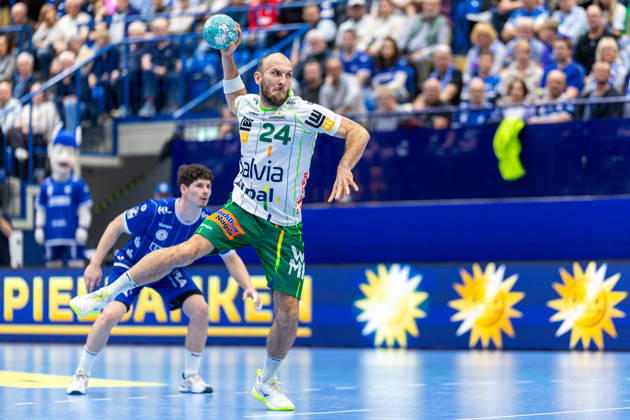 Marcel Schiller, Frisch Auf Göppingen, 24 goals on penalty throws (GER), TBV Lemgo Lippe vs. Frisch Auf Göppingen, Handball, 1st Bundesliga, Matchday 9, 2026–2027 season, October 18, 2026 GER, TBV Lemgo Lippe vs. Frisch Auf Goeppingen, Handball, 1st Bundesliga, Matchday 9, 2026–2027 season, October 18, 2026 Lemgo Copyright: xEibner-Pressefoto JanxRollingerx EP_JSK